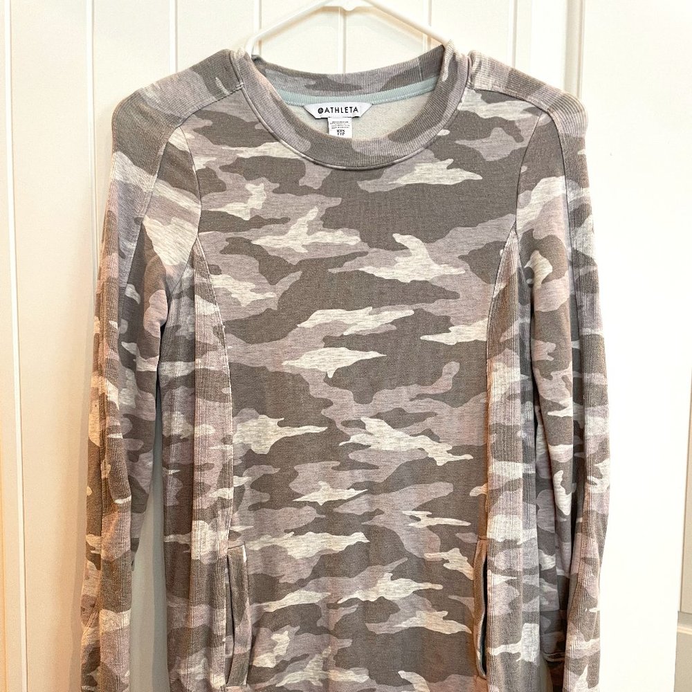 Athleta XXS Camo Sweater Dress